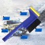 Car Snow Shovel Auto Ice Scraper Winter Road Safety Cleaning Tools Defrost Deicing Removal, with Brush and Safe Hammer