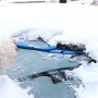 Multifunctional Car Windshield Snow Shovel Removal Brush(Blue)