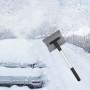 2 PCS Car Snow Shovel Retractable Car Snow Removal Shovel Snow Frosting Tool(Gray)