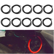 10PCS Motorcycle Modification Oil Pipe Rubber Gasoline Pipe, Length: 1m(Black)