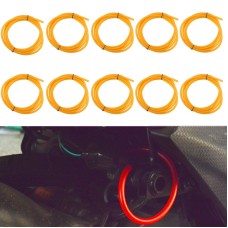 10PCS Motorcycle Modification Oil Pipe Rubber Gasoline Pipe, Length: 1m(Orange)