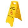 Caution Wet Floor Sign  Cleaning Slippery Warning Both Side Safety Hazard Warning Frame