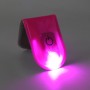 2 PCS Outdoor Night Running Safety Warning Light LED Illuminated Magnet Clip Light (Pink)
