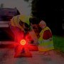 Автомобильная дорожная аварийная мигает предупреждающий светодиод