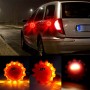 Автомобильная дорожная аварийная мигает предупреждающий светодиод