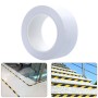 45mm PVC Warning Tape Self Adhesive Hazard Safety Sticker, Length: 33m(White)