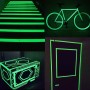 Luminous Tape Green Glow In Dark Wall Sticker Luminous Photoluminescent Tape Stage Home Decoration, Size: 4cm x 3m