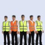 XXL Reflective Fluorescent Vest Safty Cloth Driving School Construction Traffic Safty Warning Working Cloth