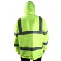 Outdoor Oxford Cloth Long Sleeve Warning Safety Reflective Waterproof Raincoat with Pockets(XL)