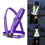 Ночная езда на беге гибкий жилет с отражающей защитой (фиолетовый)