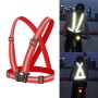 Night Riding Running Flexible Reflective Safety Vest(Red)