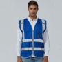 Multi-pockets Safety Vest Reflective Workwear Clothing, Size:XXL-Chest 130cm(Blue)