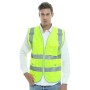 Multi-pockets Safety Vest Reflective Workwear Clothing, Size:XXL-Chest 130cm(Yellow)