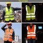 Multi-pockets Safety Vest Reflective Workwear Clothing, Size:L-Chest 118cm(Orange)