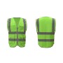 Multi-pockets Safety Vest Reflective Workwear Clothing, Size:M-Chest 112cm(Green)