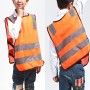 Safety Kids Reflective Stripes Clothing Children Reflective Vest(Red)