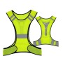 Sports Reflective Vest Night Running Outdoor Reflective Clothing Traffic Safety Reflective Vest, Style: With Led(Fluorescent Yellow)