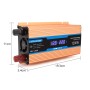 Carmaer 60V to 220V 1200W Car Multi-function Double Digital Display Inverter Household Power Converter