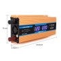 Carmaer 60V to 220V 1600W Car Multi-function Double Digital Display Inverter Household Power Converter