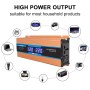 Carmaer 60V to 220V 1600W Car Multi-function Double Digital Display Inverter Household Power Converter