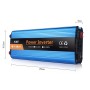 Carmaer 2400W Car Smart Multifunction Digital Display Inverter Home Power Converter, Спецификация: от 12 В до 220 В