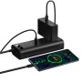 Baseus 150W  110V In-car Inverter 2 AC & USB & Type-C / USB-C Ports Charger, Specification:US Plug(Black)