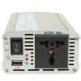 500W DC 12V to AC 220V Car Power Inverter with USB Port(Silver)