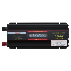 XUYUAN 2000W Car Inverter LCD Display Converter, Specification: 24V to 220V