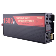 SUVPR DY-LG1500S 1500W DC 12V to AC 220V Pure Sine Wave Car Power Inverter with Universal Power Socket