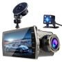 4 -дюймовый HD 1080p Dual Recording Car Drive Decorder DVR Обнаружение движения / записи петли