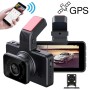 D905 3 -дюймовый автомобиль Ultra HD Driving Recorder, Double Recording + GPS + Wi -Fi + Gravity Parking Monitoring + Deviation Deviation