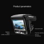 MSY-301 CAR DVR CAMARN + DARAR DETECTOR 2,4-дюймовый экран FHD 1080P, поддержка GPS / TF CARD / G-Sensor / Loop Recording