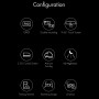 Anytek A46 FHD 1080p 9,66 дюйма IPS сенсорный экран Starlight Night Vision Car Dvr Dashboard камера