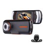 A1 Car DVR Camera 2,7-дюймовая ЖК-дисплей Full HD 1080p 2 камеры 170 градусов шириной обзор, поддержка ночного видения / обнаружение движения / TF Card / HDMI / G-сенсор