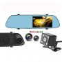 Anytek T22 Car Camera 5-дюймовая IPS с сенсорным экраном двойной линзы FHD 1080p Car DVR камера