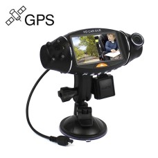 R310M Dual Lens Drive Decorder GPS Car Camera Camera Camera Recorder (720p x 2+GPS)